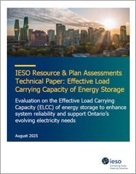 report cover: Effective Load Carrying Capacity of Energy Storage