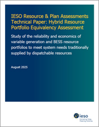 report cover: Hybrid Resource Portfolio Equivalency Assessment