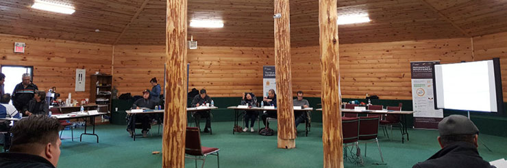 A 2016 long-term planning consultation at the roundhouse in Nigigoonsiminikaning First Nation