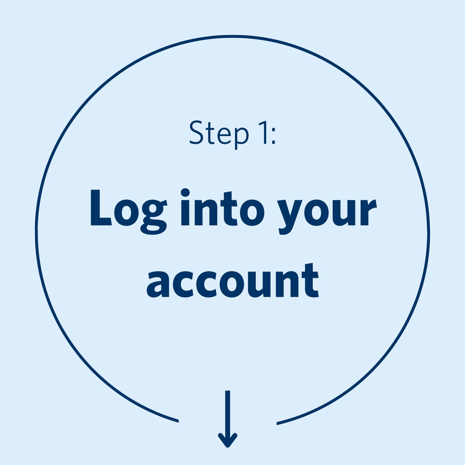 Step 1: Log into your account