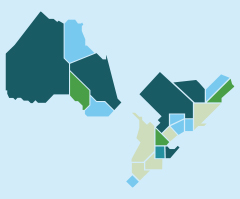 Thumbnail of Map of the 21 planning regions in Ontario