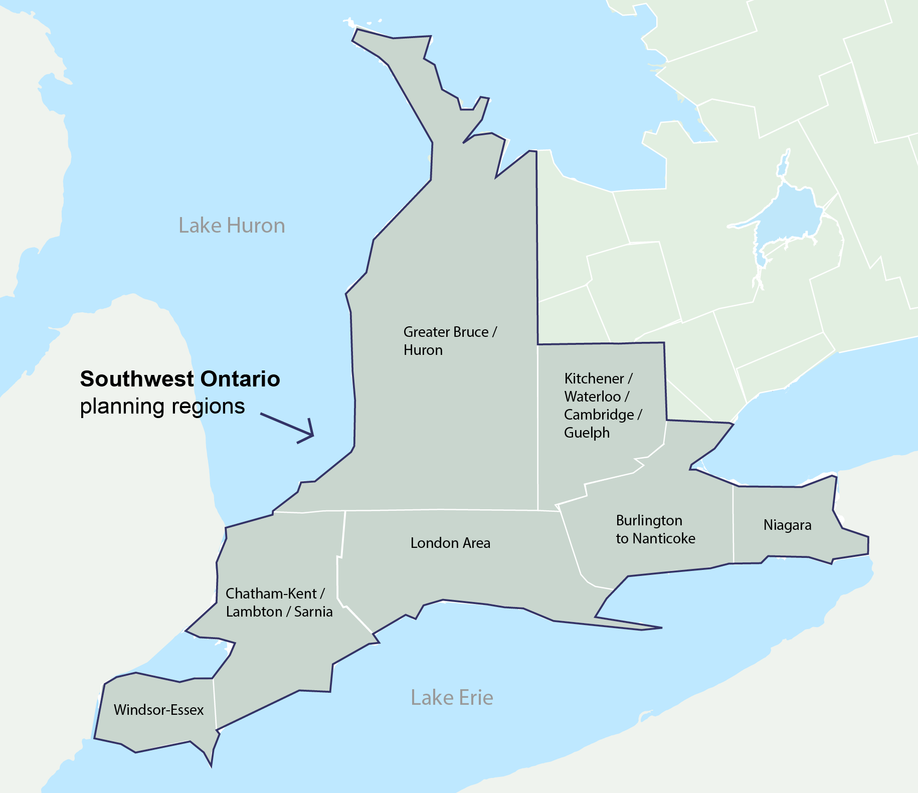 Southwest Ontario Planning Regions