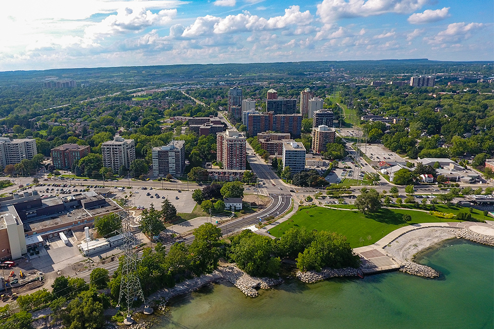 Burlinton, Ontario - arial view
