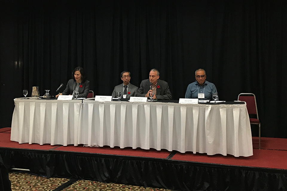 Panel discussion at Kitchener Regional Electricity Forum